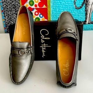 Cole Haan Pewter Driving Mocs 9.5